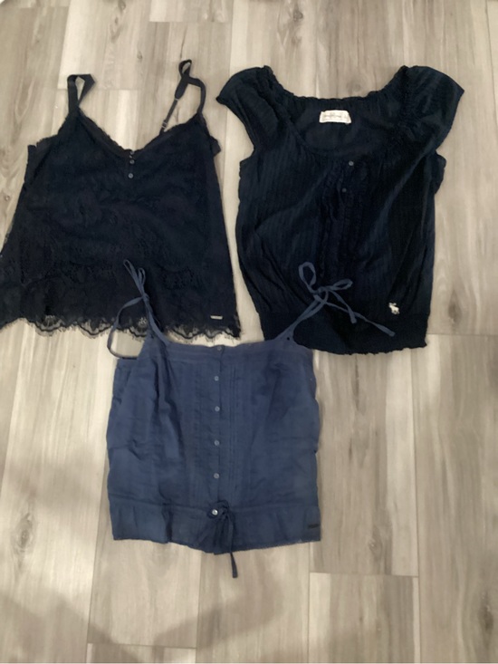 Abercrombie & Fitch Tops - Abercrombie Navy Summer Tops Large